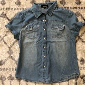 Chambray forever21 shirt